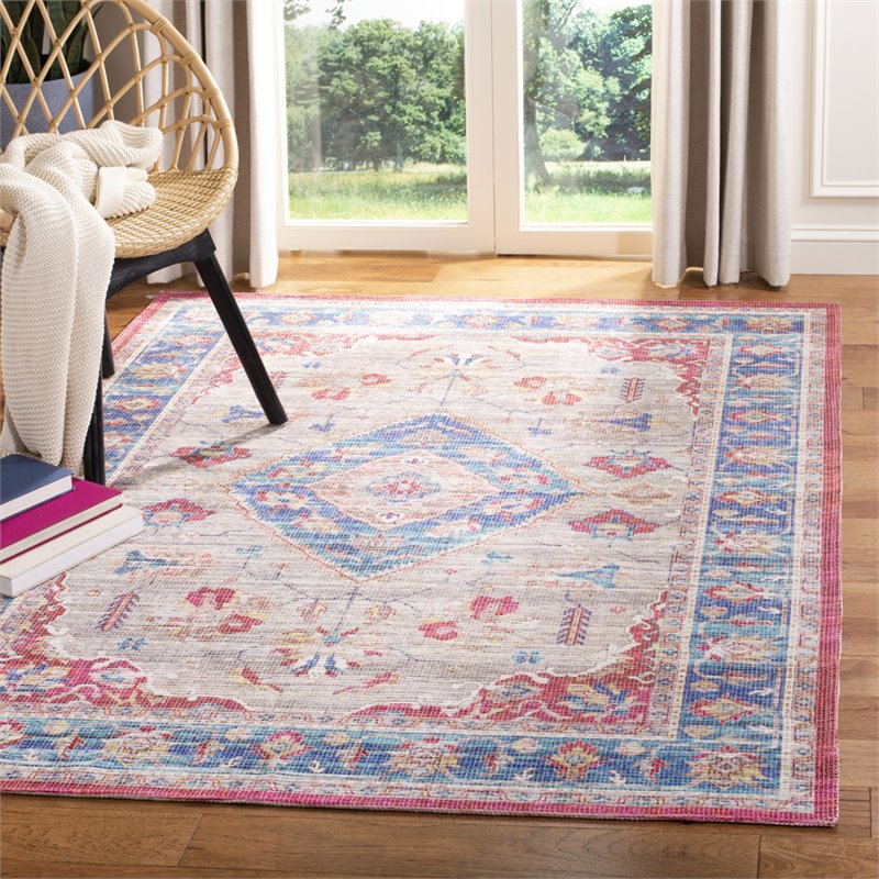 Safavieh Saffron 5' x 8' Rug in Rust and Ivory