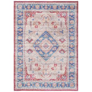 Safavieh Saffron 5' x 8' Rug in Rust and Ivory