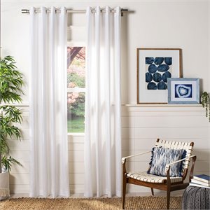 Safavieh Darlena 84&quot Curtain Panel in Pearl