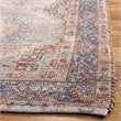 Safavieh Saffron 5' x 8' Hand Loomed Rug in Blue and Rust