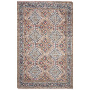 Safavieh Saffron 5' x 8' Hand Loomed Rug in Rust and Blue