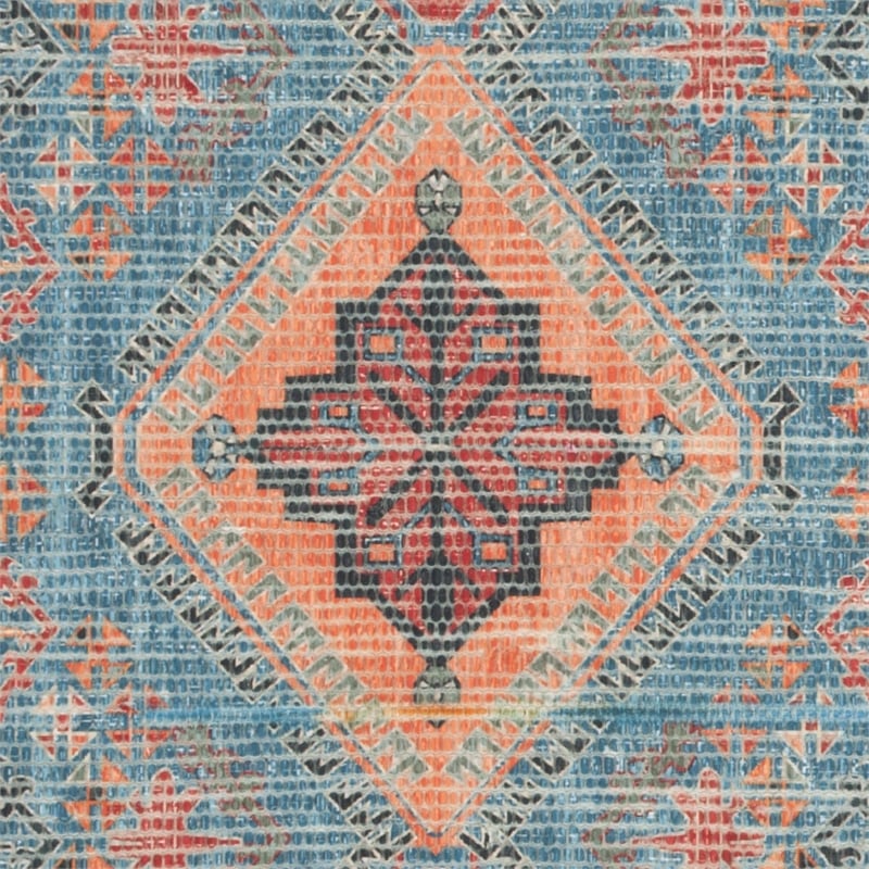 Safavieh Saffron 4' x 6' Hand Loomed Rug in Navy and Red