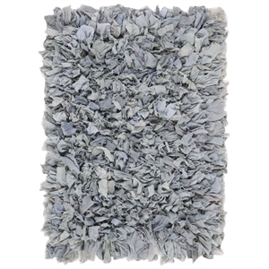 Safavieh Rio 2'6&quot x 4' Hand Loomed Shag Rug in Light Gray