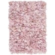 Safavieh Rio 3' x 5' Hand Loomed Shag Rug in Light Pink