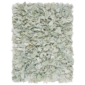 Safavieh Rio 3' x 5' Hand Loomed Shag Rug in Light Green