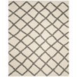Safavieh Dallas 8' x 10' Shag Rug in Ivory and Gray