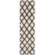 Safavieh Dallas 4' x 6' Shag Rug in Ivory and Gray