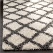 Safavieh Dallas 4' x 6' Shag Rug in Ivory and Gray