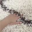 Safavieh Dallas 4' x 6' Shag Rug in Ivory and Gray