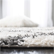 Safavieh Dallas 6' Round Shag Rug in Ivory and Gray