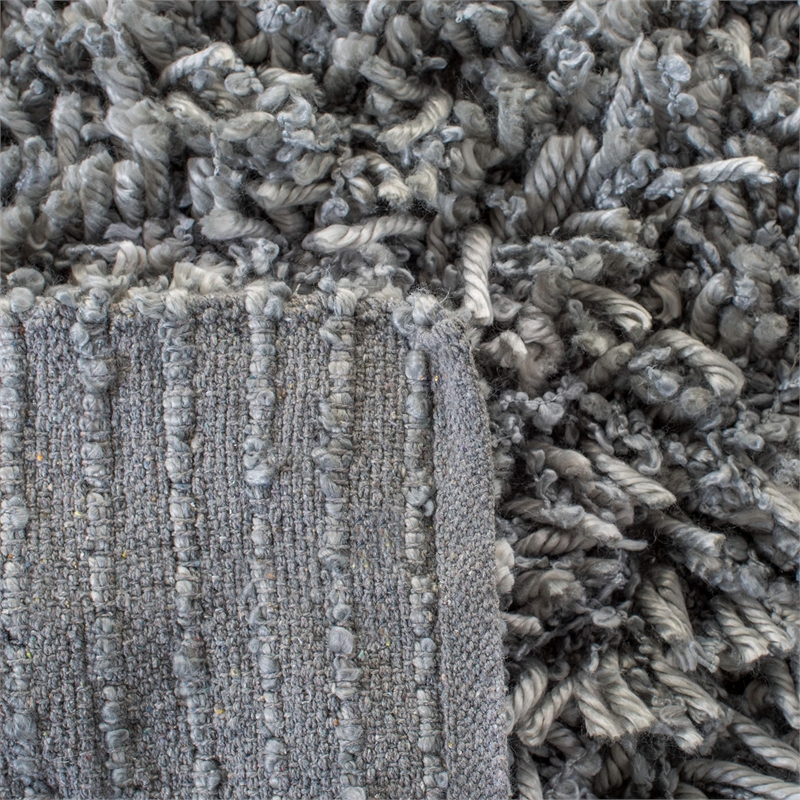 Safavieh 8' x 10' Hand Woven Sheep Shag Rug in Gray
