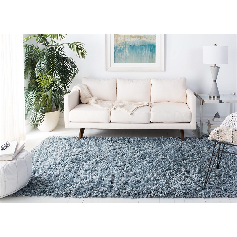 Safavieh 3' x 5' Hand Woven Sheep Shag Rug in Aqua