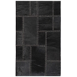 Safavieh Studio 3' x 5' Hand Woven Leather Rug in Black
