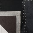 Safavieh Studio 4' x 6' Hand Woven Leather Rug in Black