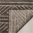 Safavieh Stone Wash 4' x 6' Hand Knotted Rug in Dark Brown
