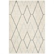 Safavieh Stone Wash 4' x 6' Hand Knotted Rug in Ivory and Blue