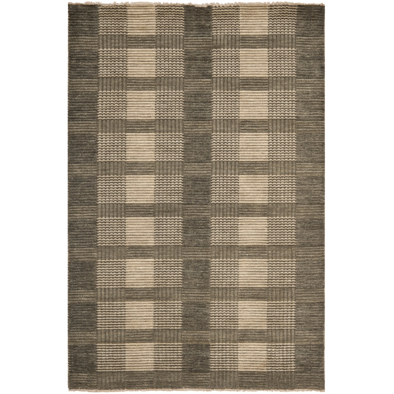 Safavieh Tibetan 5' x 8' Hand Loomed Wool Rug in Charcoal