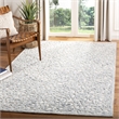 Safavieh Trace 5' x 8' Hand Tufted Wool Rug in Charcoal and Ivory