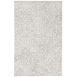 Safavieh Trace 5' x 8' Hand Tufted Wool Rug in Charcoal and Ivory