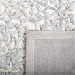 Safavieh Trace 5' x 8' Hand Tufted Wool Rug in Charcoal and Ivory