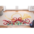 Safavieh Vintage Posters 2' x 3' Hand Hooked Wool Rug in Ivory and Red