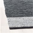Safavieh Vintage 2' x 3' Hand Woven Leather Rug in Gray and Silver