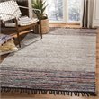 Safavieh Vintage 2' x 3' Hand Woven Leather Rug in Beige and Red