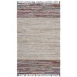 Safavieh Vintage 2' x 3' Hand Woven Leather Rug in Beige and Red