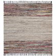 Safavieh Vintage 6' Square Hand Woven Leather Rug in Beige and Red