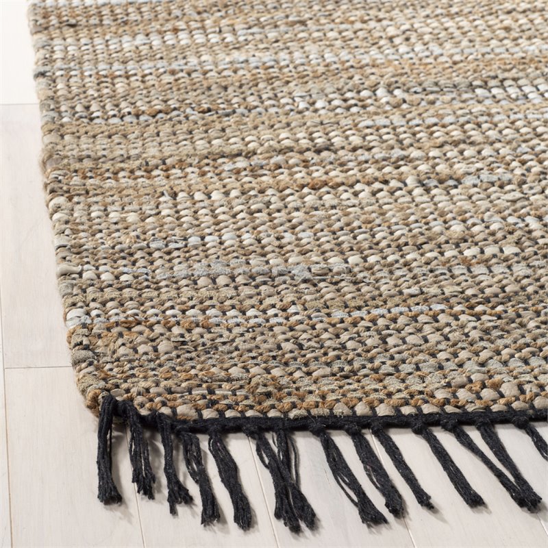 Safavieh Vintage 2' x 3' Hand Woven Leather Rug in Beige