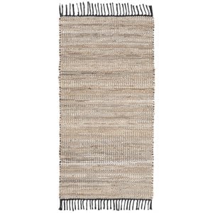 Safavieh Vintage 2'3&quot x 6' Hand Woven Leather Runner Rug in Beige