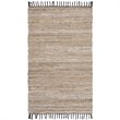 Safavieh Vintage 3' x 5' Hand Woven Leather Rug in Beige