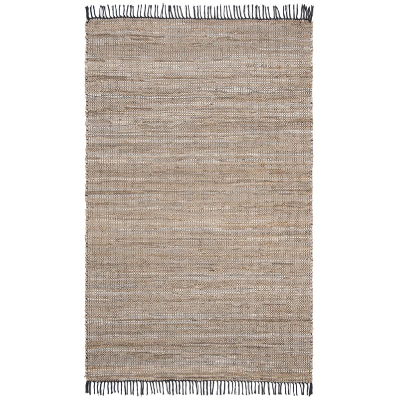 Safavieh Vintage 4' x 6' Hand Woven Leather Rug in Beige