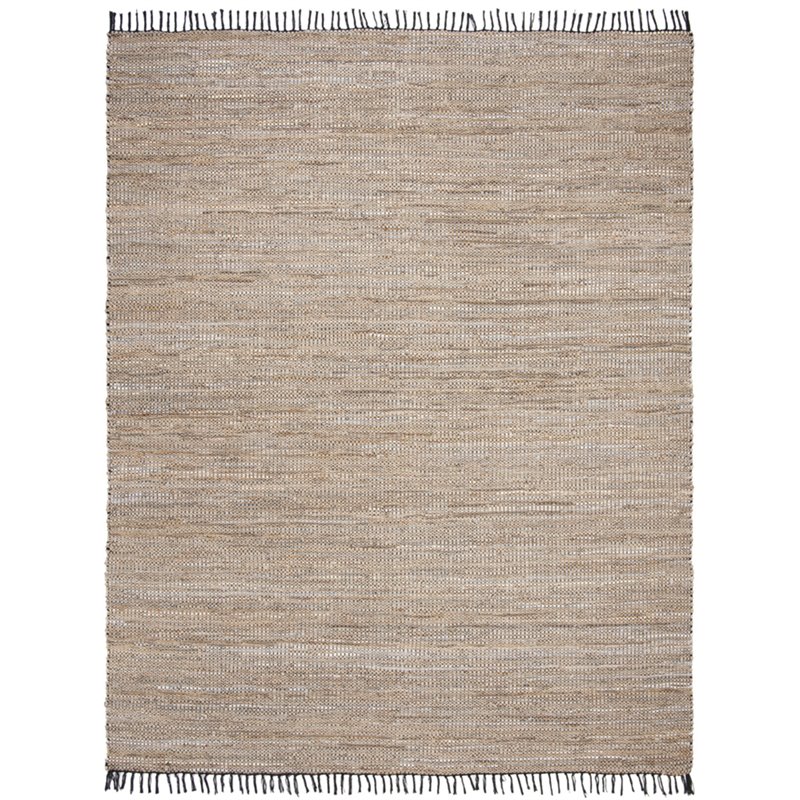 Safavieh Vintage 8' x 10' Hand Woven Leather Rug in Beige