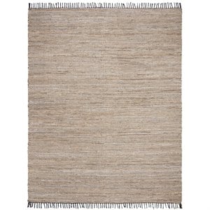 Safavieh Vintage 8' x 10' Hand Woven Leather Rug in Beige
