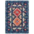 Safavieh Aspen 2' x 3' Hand Tufted Wool Rug in Navy and Orange
