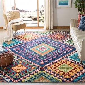 Safavieh Aspen 8' x 10' Hand Tufted Wool Rug in Blue