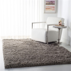 Safavieh Atlantic 5' x 8' Hand Tufted Shag Rug in Gray
