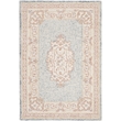 Safavieh Aubusson 4' x 6' Hand Tufted Wool Rug in Blue and Ivory