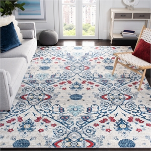 Safavieh Brentwood 6'7&quot Square Rug in Navy and Gray