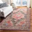 Safavieh Classic Vintage 5' x 8' Rug in Red and Charcoal