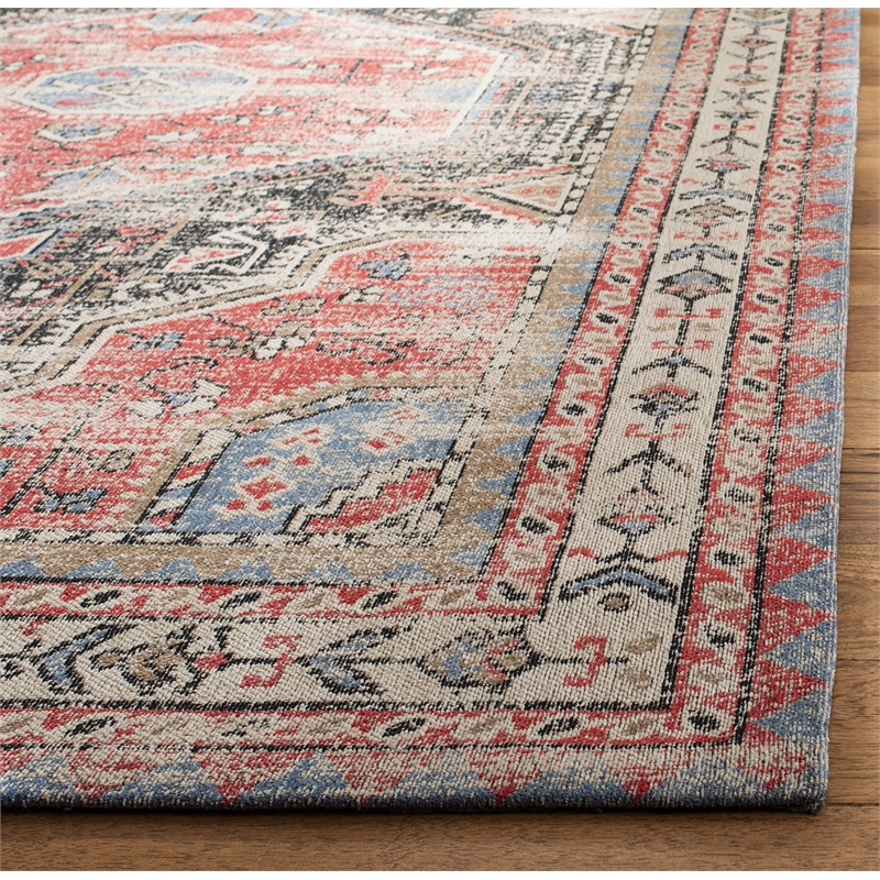 Safavieh Classic Vintage 5' x 8' Rug in Red and Charcoal