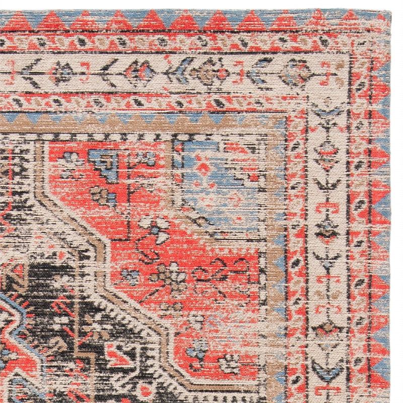 Safavieh Classic Vintage 5' x 8' Rug in Red and Charcoal