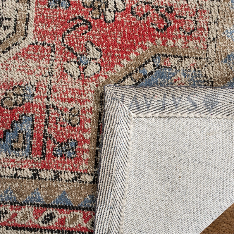 Safavieh Classic Vintage 5' x 8' Rug in Red and Charcoal