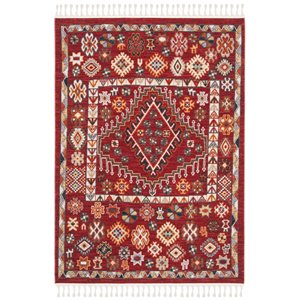 Safavieh Farmhouse 5' x 7'3&quot Rug in Red and Ivory