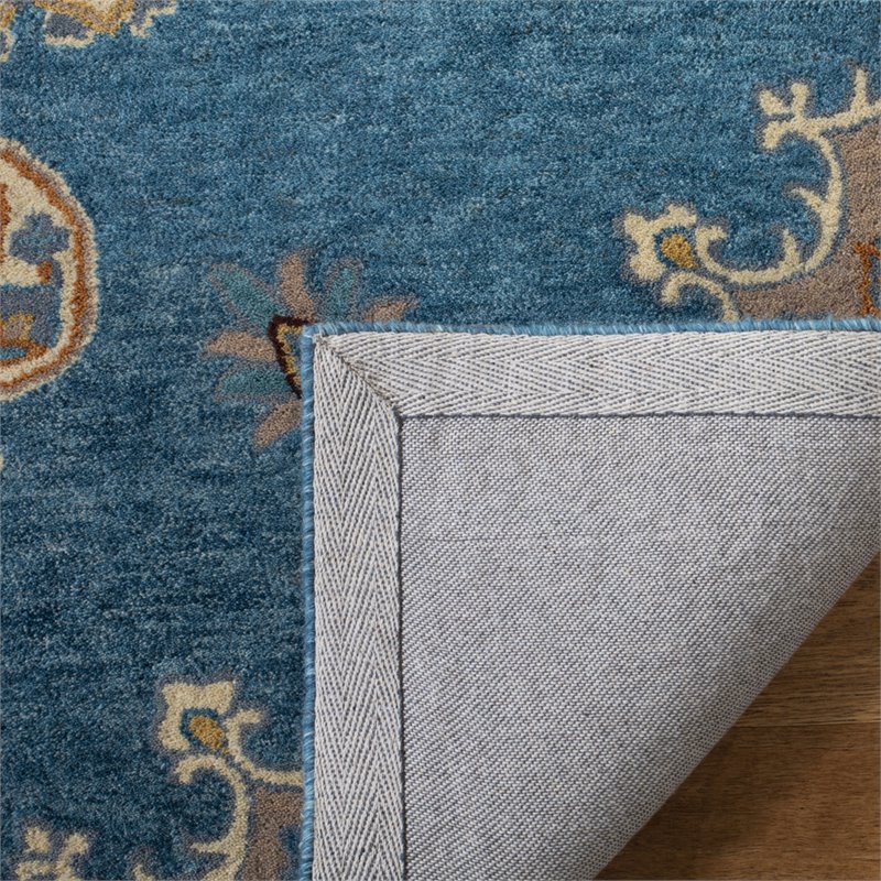 Safavieh Heritage 2' x 3' Hand Tufted Wool Rug in Blue and Beige