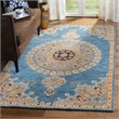 Safavieh Heritage 4' x 6' Hand Tufted Wool Rug in Blue and Beige