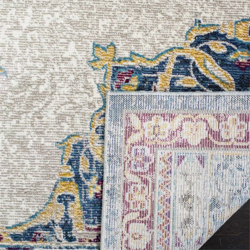 Safavieh Aria 9' x 12' Rug in Ivory and Navy