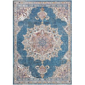 Safavieh Aria 3' x 5' Rug in Navy and Ivory