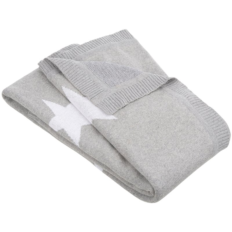 Safavieh Olly Throw Blanket in Gray and White